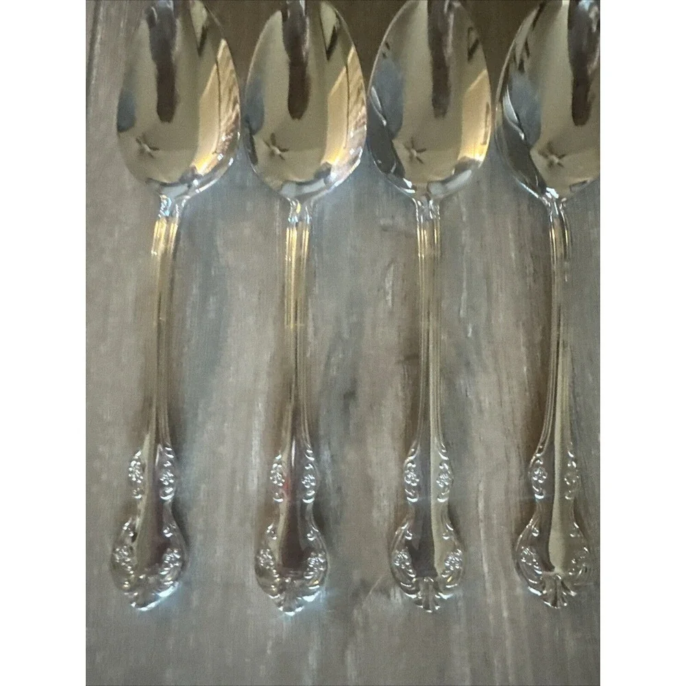 Lot of 4‎ Wallace Camden Place/Oval Soup Spoons 18/10 Stainless Steel